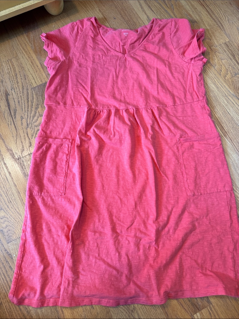 J Jill Women’s Pink Short Sleeve Casual Dress with Pockets